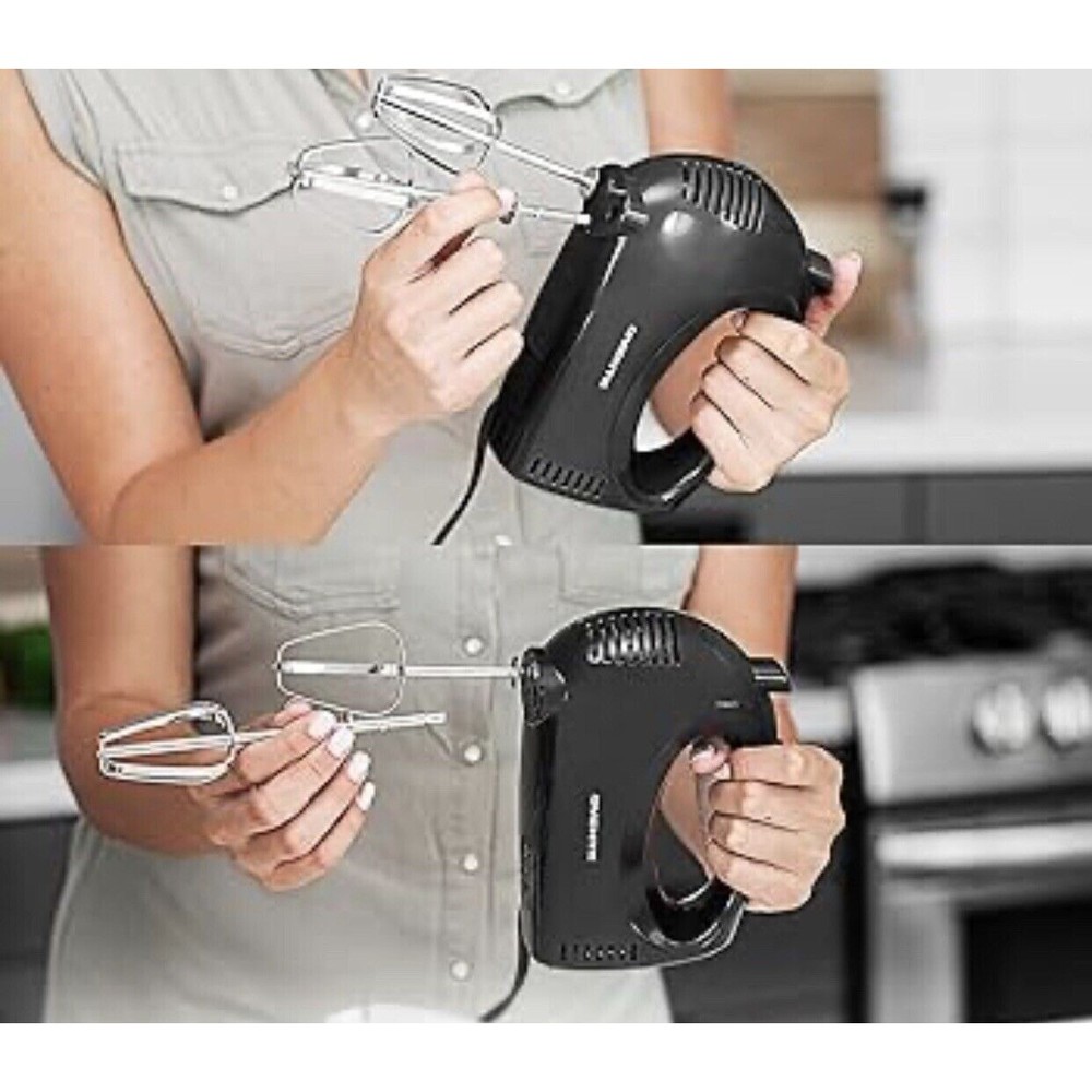 Toastmaster 5 Speed Hand Mixer Black w/ Easy Grip Handle NIB - Picture 3 of 3